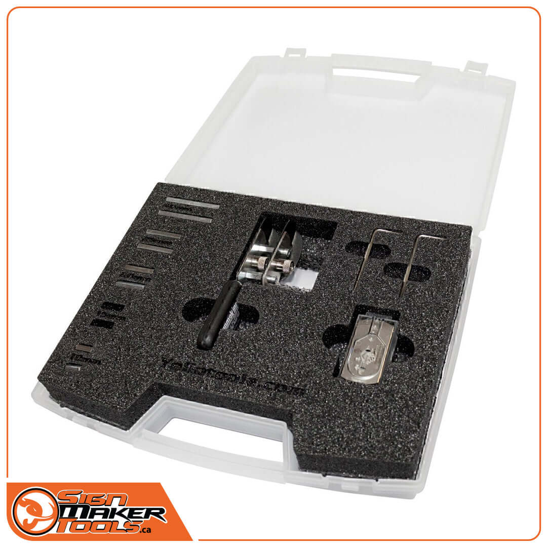 BodyGuardKnife Twin vinyl cutter kit with custom foam case and accessories