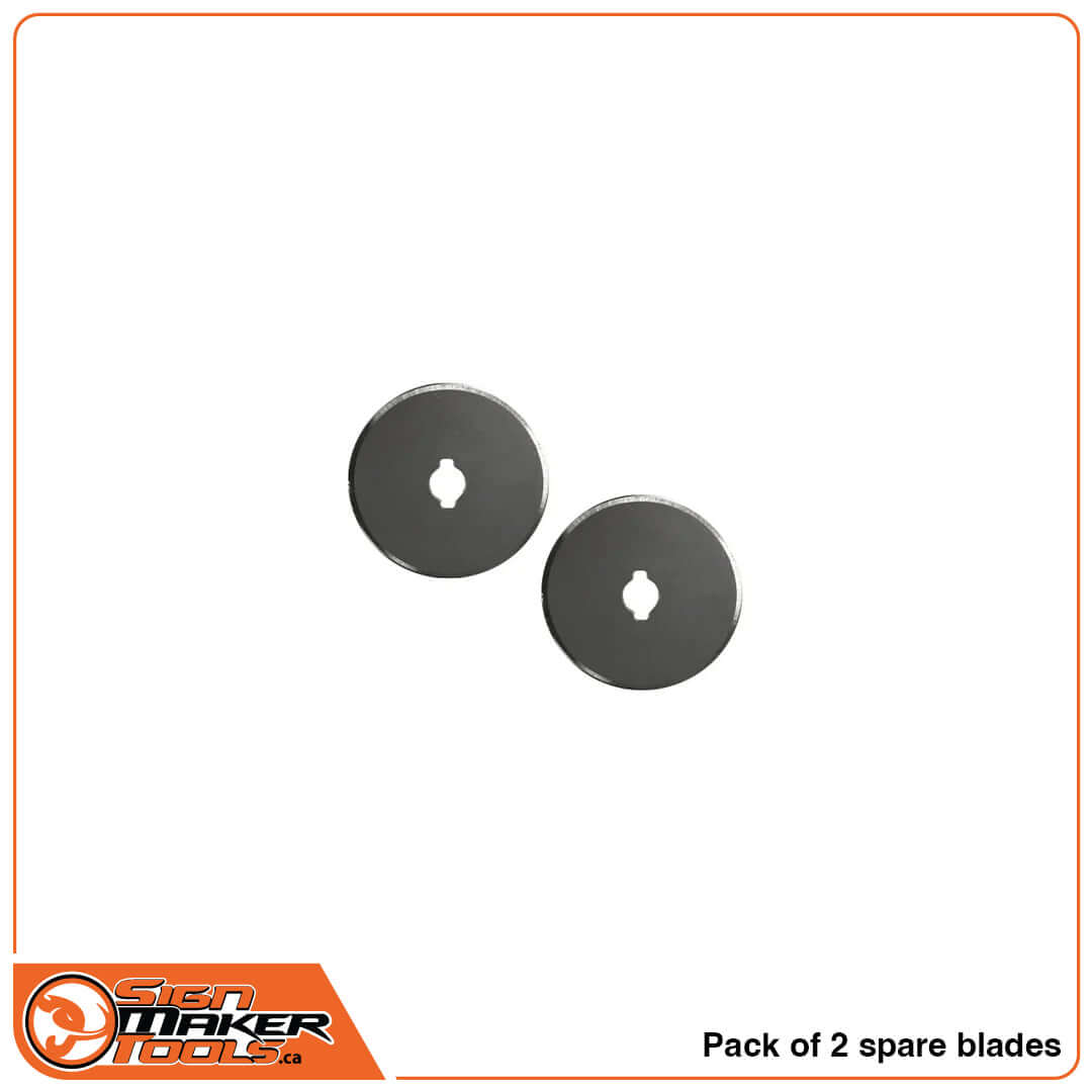 Two spare round wheel blades for the CutCoaster Wheel Cutting Mouse combo set