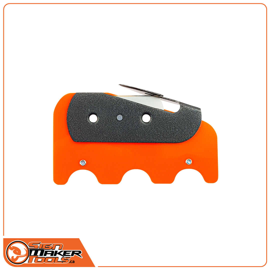 YelloTwin squeegee knife insert with grip pad, side profile