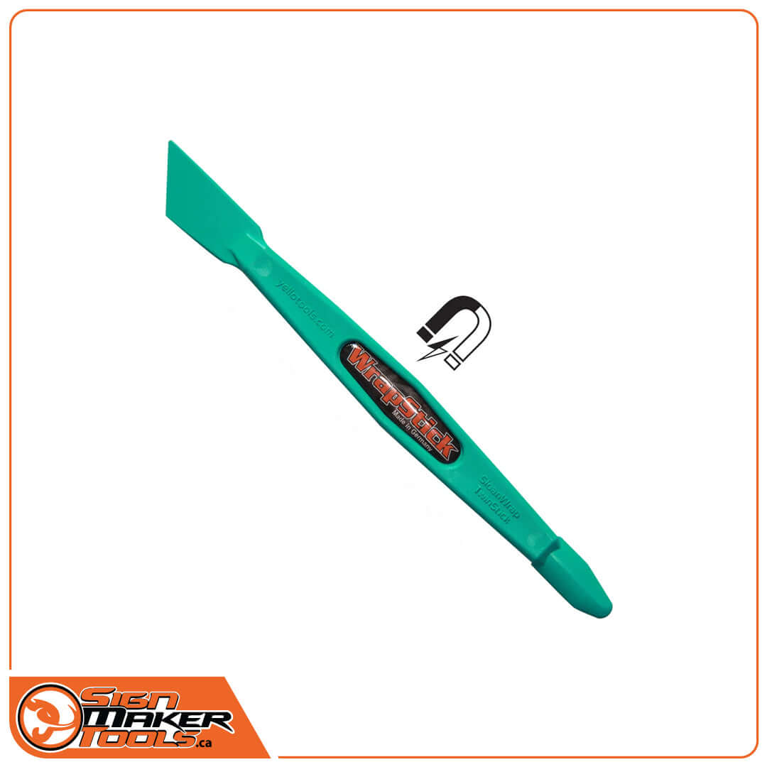 WrapStick Sloan vinyl wrap tool with a scalpel-shaped tip and magnetic handle