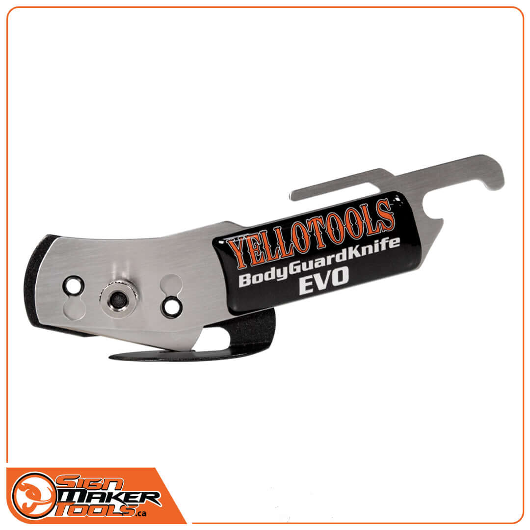 Yellotools BodyGuardKnife EVO specialist cutter in stainless steel